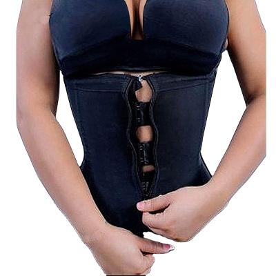 China Breathable Womens Latex Waist Trainer Body Shaping Corset With Zipper Cincher for sale