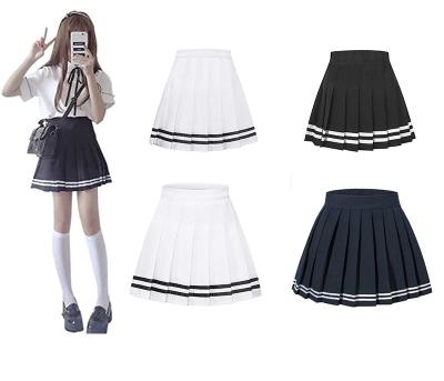 China Other Women's Fashion Summer High Waist Pleated Skirt Candy Color Women's Skirt for sale