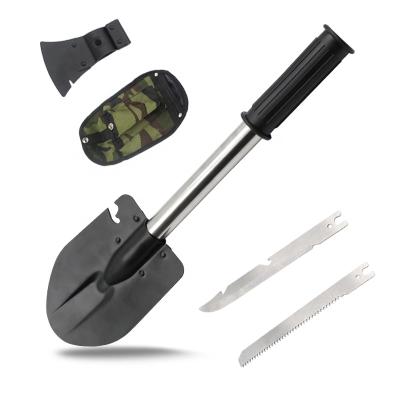 China Outdoor Outdoor Detachable Tactical Shovel Survival Function Saw and Ax Knife Garden Multi Tool Kit Kit Tool Set for sale