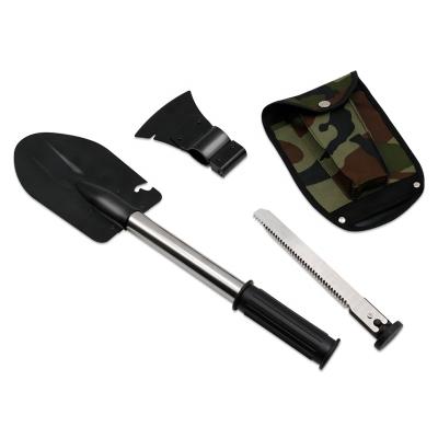 China Outdoor Military Tactical Kit Camping Survival Set Multi Tool Garden Tool Kit Shovel Ax Wood Saw Detachable for sale