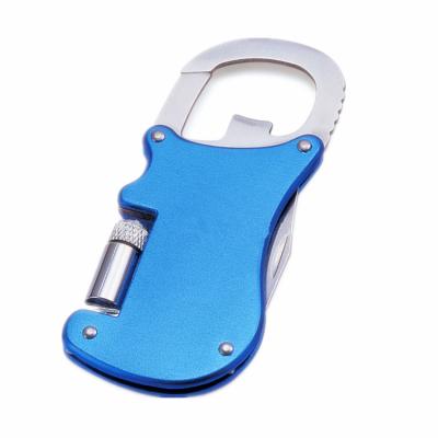 China Non-variable multi-function main chain knife with bottle opener and led light pocket knife for sale