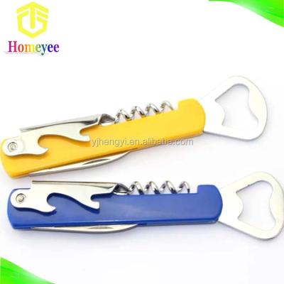 China Sustainable Custom Multifunction Wine And Beer Bottle Opener With Corkscrew for sale