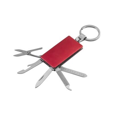 China Promotion Gift 5 IN 1 Pocket Multi Tool Opener Bottle Scissor Knife Function Key Chain Outdoor Multi Tool for sale