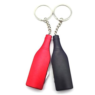 China Promotion Non-variable keyknife multi function keychain bottle opener for sale