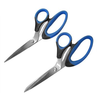 China PP+TPR Soft Touch Handle Office Scissors Set Different Size Household Scissors Craft Scissors for sale