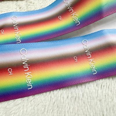 China Iridescent Strap Printed Silicone Logo Roek Ribbon Accessoires Te koop