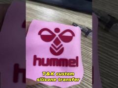 high quality silicone patches custom logo Low MOQ heat transfer silicone logo Colorful 3d silicone h