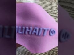 Custom 3D Logos Embossed Soft Silicone Heat Transfer Label For Clothing Use