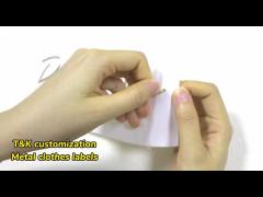High Quality TPU Patch 3D Metal Labels for Clothes Bags Shoes