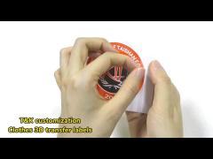 high quality tpu patch 3d Soft Sustainable for clothes use