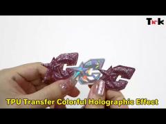 TPU Colorful Holographic Effect Labels