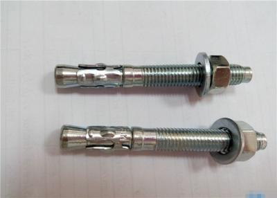 China Bright Galvanized Wedge Anchor Bolts M10 Cnc Machine Processing For Tower , Pole for sale