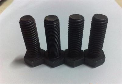 China M6-M48 Black Coating Hex Flange Head Bolts DIN 931 High Performance for sale