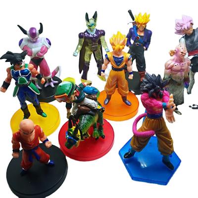 China Cartoon Toy Anime Cartoon Action Figure PVC Figure Dragon Stars Super Saiyan Goku Action Number for sale