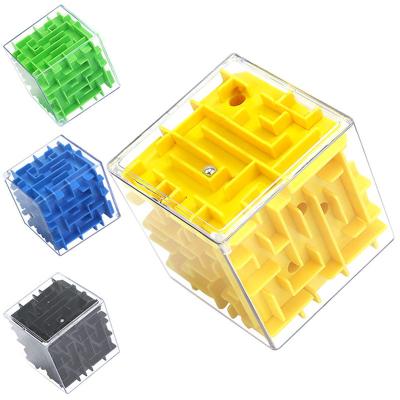 China Funny Cube Puzzle In 3D Games Toys For Children Maze Toy Hand Game Case Box Brain Game Challenge Educational Toy For Children for sale