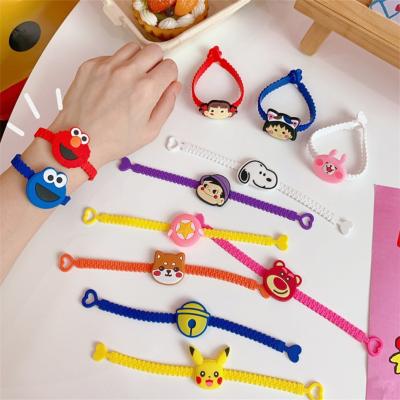 China Children's toys applause circle hand bracelet colorful cartoon figures and animals slap wristband gifts wristband PVC wristband for sale