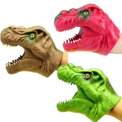 China Plastic Dinosaur Design Story Children's Toys Novelty Funny Puppet Toys Small For Kids Gifts for sale