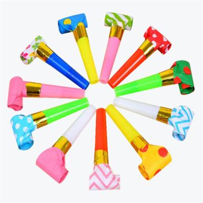 China Cheap Promotion Funny Small Plastic Toy Whistle Plastic Dragon Party Blowout Blowing Toys for sale