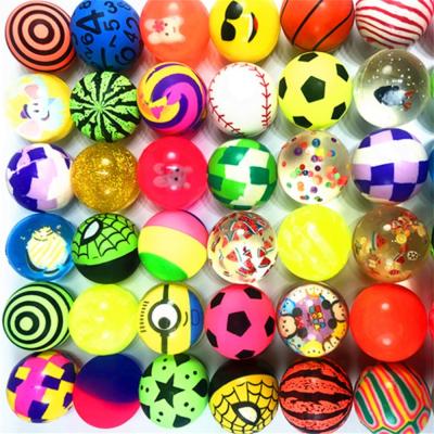 China Sports Toys 4.5cm High Rubber Bouncing Ball All Kinds Of Styles Random Mix For Kids Gifts Capsules Toys for sale