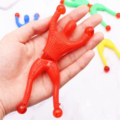 China Novelty Gift Party Kids Spider Man Climbing Sticky Toys Men Big Size Sticky Wall Kids Toys For Children for sale