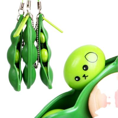 China Children's Toys Soy Squeeze Toys Ornament Head Chain Pendant Stress Relieve Decompression Toys Anti Stress Soft Funny Gift Toy for sale