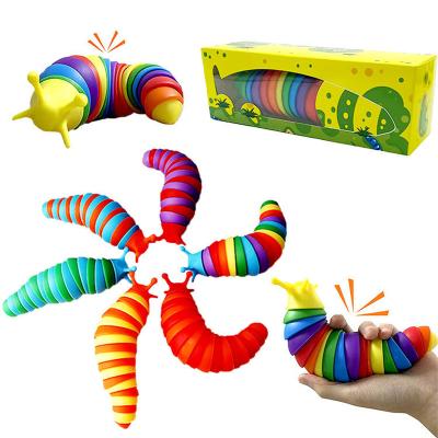 China Assorted Styles Snail Toy Slug Finger Flexible Decompression Brain Toys Gift For Fashion Fingertip Adult Children for sale