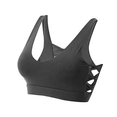 China Wholesale Custom Logo Strappy Fitness Private Label Breathable Push Up Workout Crop Sports Working Top Bra for sale