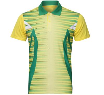 China Shirts & Tops Wholesale Unisex Sports Tennis Polo T-Shirts Short Sleeve Badminton Quick Dry Polo Shirt for sale