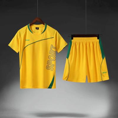 China Sets Wholesale Quick Dry Training Suit Sleeve T-Shirts And Shorts Wholesale Soccer Sets Football Wear for sale