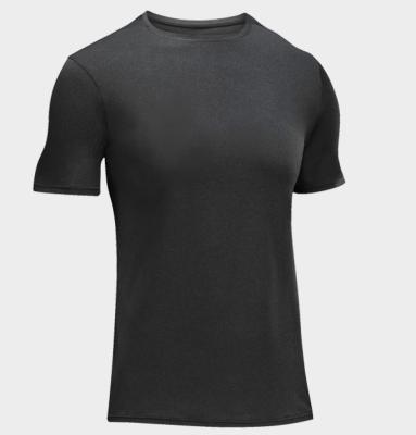 China Men's Breathable Running Tank Top Quick Dry Basic Workout Short Sleeve Round Neck T-Shirts for sale