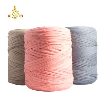 China Sustainable T Shirt Yarn For Handbag Spaghetti Knitting Yarn For Wholesale for sale