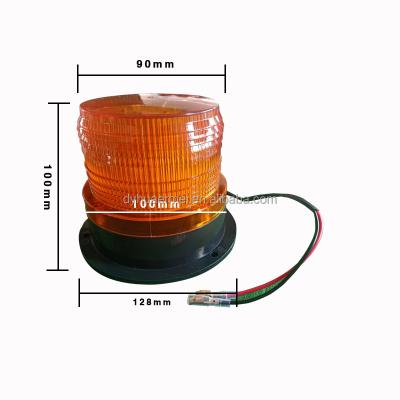 China AS source factory universal Magnetic suction LED cylindrical warning lights side marker lamps for truck engineering vehicle for sale