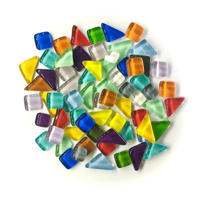 China Develop creativity children open handmade mosaic glass Multi-mixed mosaics tiles raw materials material for sale