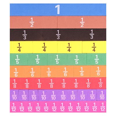 China Children Learning Student Math Fraction Foam 102pcs Teaching Aid Super Quality Teacher Toys Kids Creative for sale