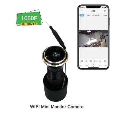 China High definition cloud 1080P wifi motion detection M1 mini network remote surveillance electronic cat eye camera PTZ camera for sale