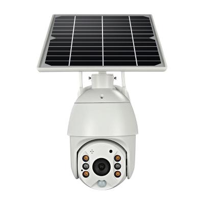 China PAN-TILT 4G Solar Battery 1080P PTZ Camera Outdoor Dome System P2P Security CCTV Camera Price Solar Powered for sale