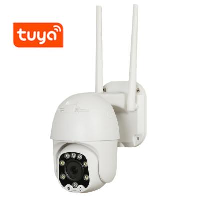 China PAN-TILT Smart Wifi tuya 2.5Inch Night Vision Dome Monitor Camera Outdoor Waterproof For Home Remote Control By Mobile Phones for sale