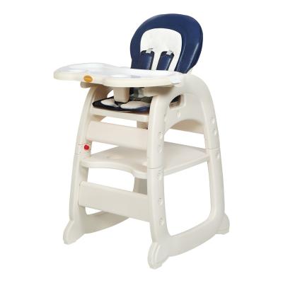 China Modern Wholesale Multifunctional Safety Kids Referee Chair Baby Plastic Dining Table And Chair Baby Feeding Eating Highchair With Wheels for sale