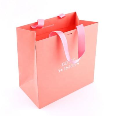 China Recyclable Custom Printing Logo Picture White Brown Kraft Paper Shopping Bag With Twisted Gray Handle Kraft Paper Bag for sale