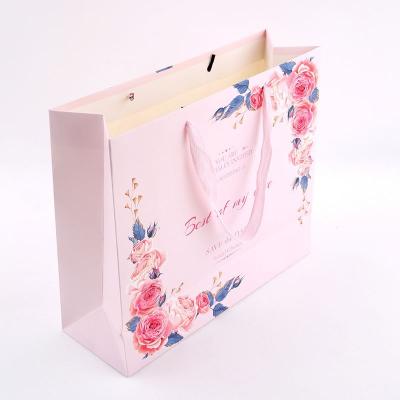 China Recyclable Customize Colorful High End Boutique Stylish T-shirt Garment Pants Jean Clothes Packaging Purse Perfume Gift Recycle Paper Bags for sale