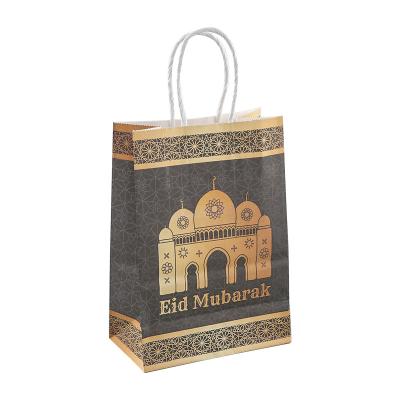 China Wholesale Recyclable In Stock Ramadan Paper Bag Islam Eid 2022 Mubarak Ramadan Gift Packaging Paper Bag for sale