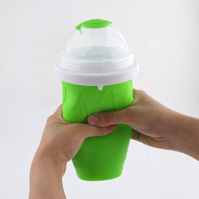 China 2022 Best Selling Soggy Cup Manufacturer Viable Amazon Food Grade Safety Silicone Plastic Cup Soggy Ice Cream Tool Soggy Cup for sale