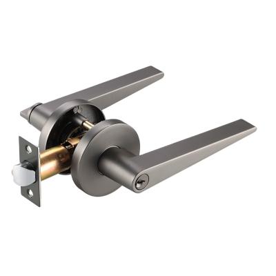 China 2021 Application 2021 Antique Nickel Door Handle Guangdong-hyh Door Wide Heavy Duty Tubular Lock Lever Luxury Door Handle Lock for sale