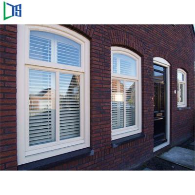 China Modern Aluminum Frame Swing Awning Windows Home Living Room Metal Water Proof Jalousie Blinds Shutters Window for sale