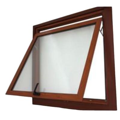 China Magnetic Screen China Manufacturers Powder Coating 8 Years Warranty Single Glazed Brown Tinted Glass Aluminum Awning Window for sale