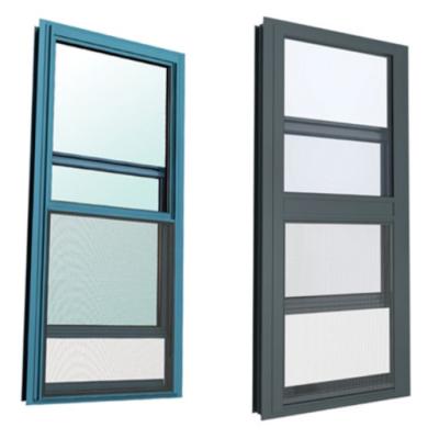 China Top Selling Magnetic Screen Double Glazed Glass Vertical Sliding System Double Hung Window Door for sale