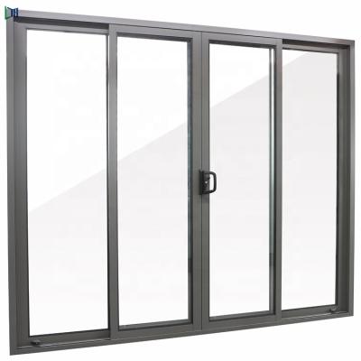 China Soundproof Aluminum Sliding Glazed Security Door Patio Sliding Superior Aluminum Soundproof/Waterproof Double Glass Doors Safe Balcony for sale