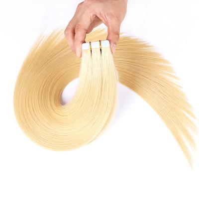 China 18 Inch Thin Tape Hair Extensions In Hair Extensions 613 Remy Hair Salon Vendors 100% Silky Straight Blonde for sale