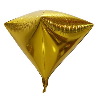 China Decoration Party Event Decor 22 Inch 4D Helium Foil Globos Diamond Shaped Balloons for sale