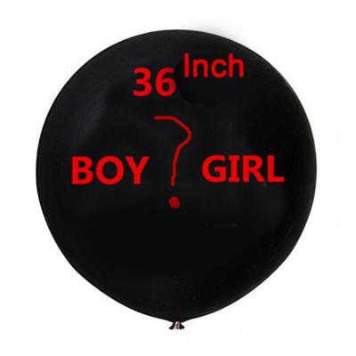 China Party Baby Shower Supply Sealed / Long Blow Self Gender Reveal Boy Or Girl Foil Balloons for sale